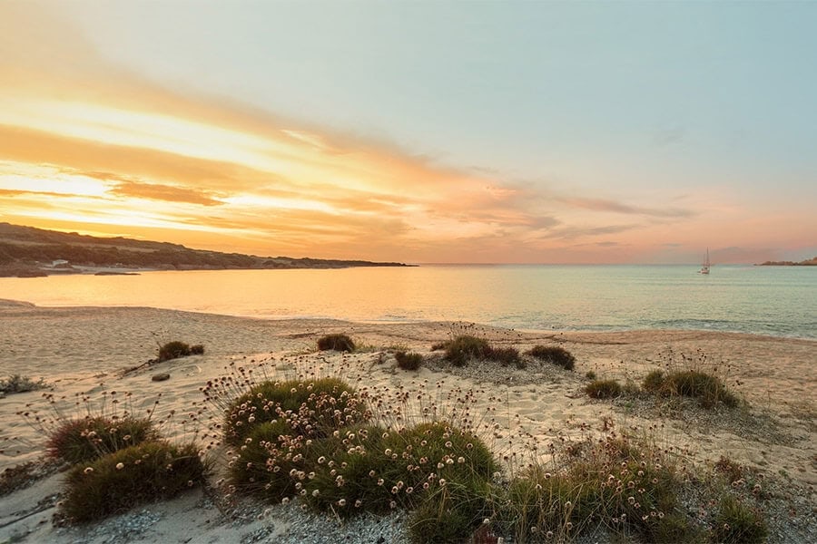 La Marinedda, one of the most beautiful beaches on the Costa Rossa